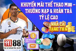 Bài viết về Khuyến mãi Thể Thao M88